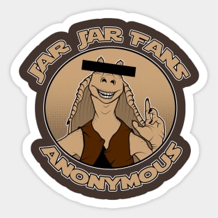 JJF Anonymous (brown) Sticker